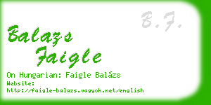 balazs faigle business card